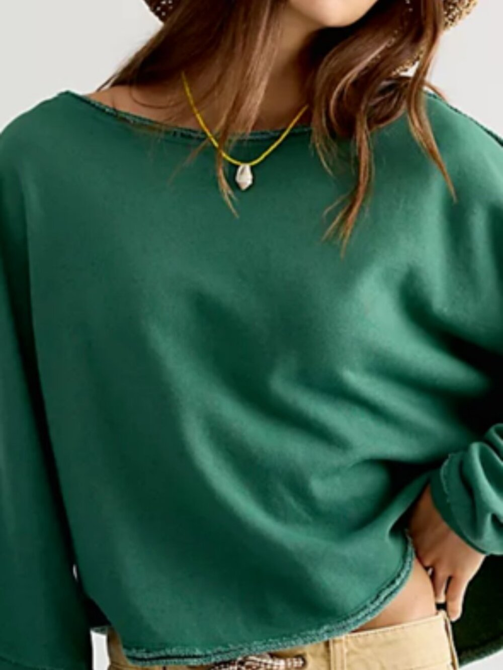 NWT We The Free To The East Pullover Dark Green - Picture 7 of 14